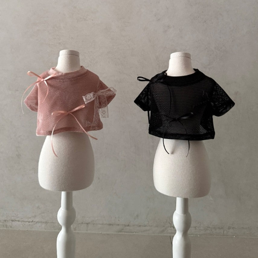 Velvet Mesh Top