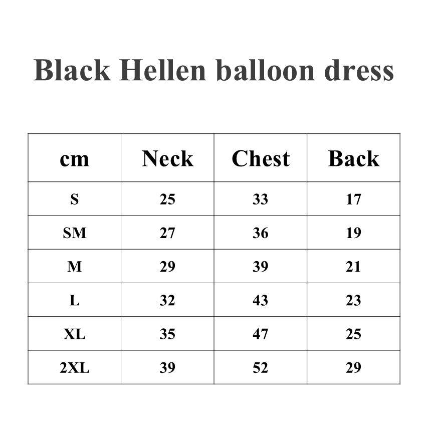 Lorelei Black Hellen balloon dress