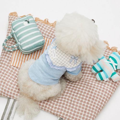 Louisdog Blue bebe scarf