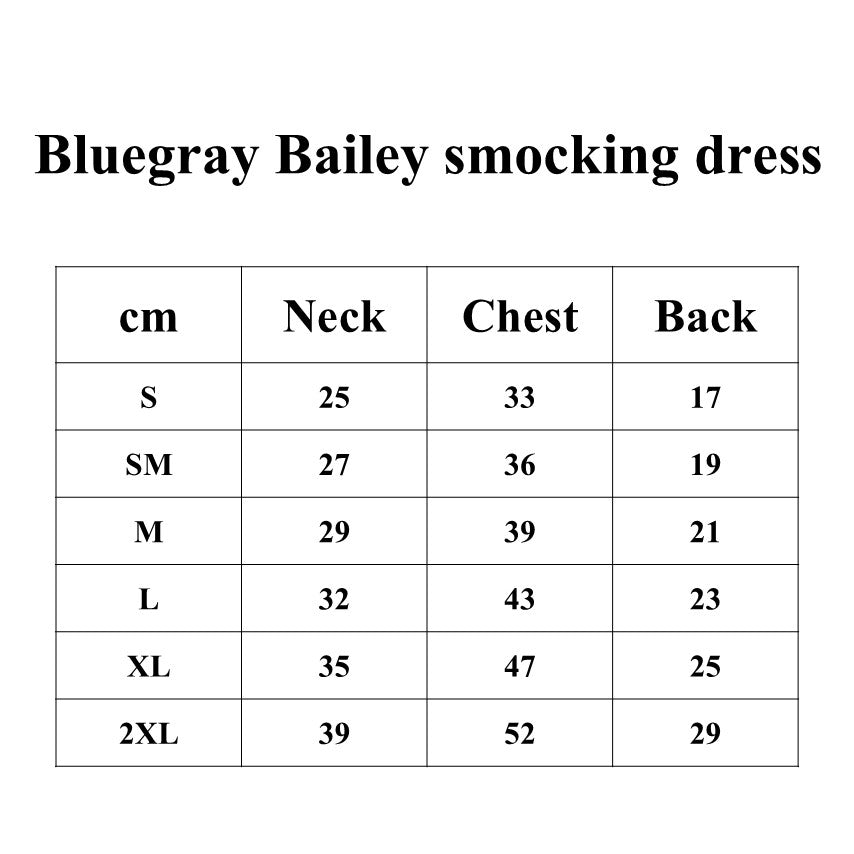 Lorelei Bluegray Bailey smocking dress