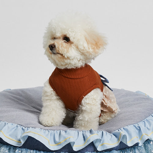 Louisdog (M) Chocolate High Neck Pants