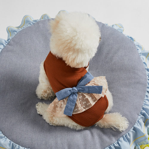 Louisdog (M) Chocolate High Neck Pants