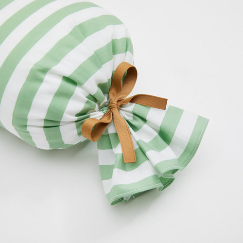 Louisdog-Green Stripe Candy Pillow