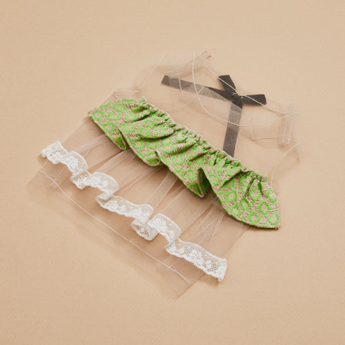 Louisdog (SM/M) Mesh Bow TOP/Glam Lime