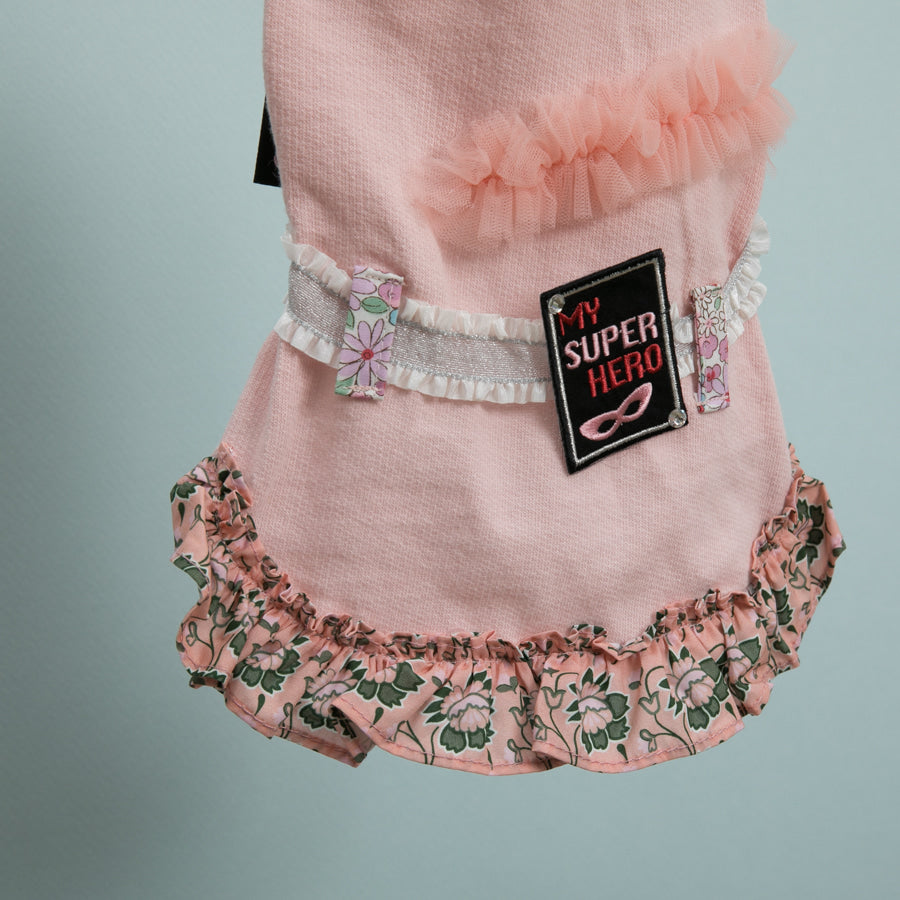 Louisdog (M) Organic Wappen Dress Couture Pink
