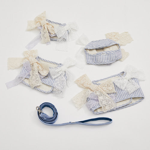 Louisdog-Organic Linen Harness Set