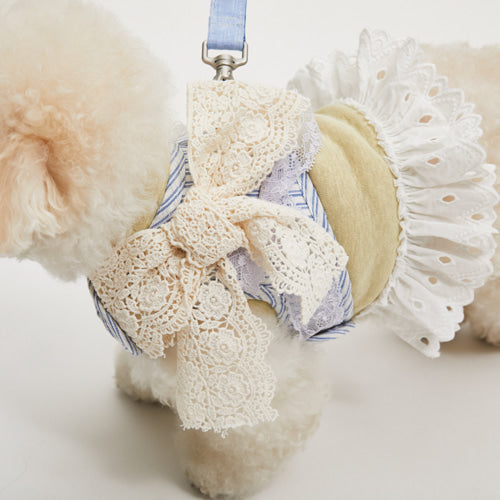 Louisdog-Organic Linen Harness Set