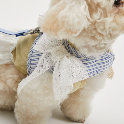 Louisdog-Organic Linen Harness Set