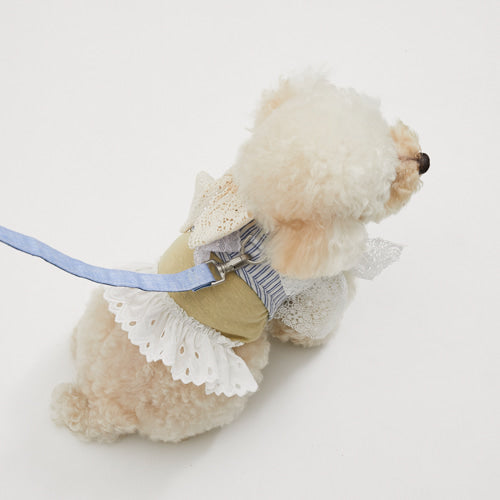 Louisdog-Organic Linen Harness Set