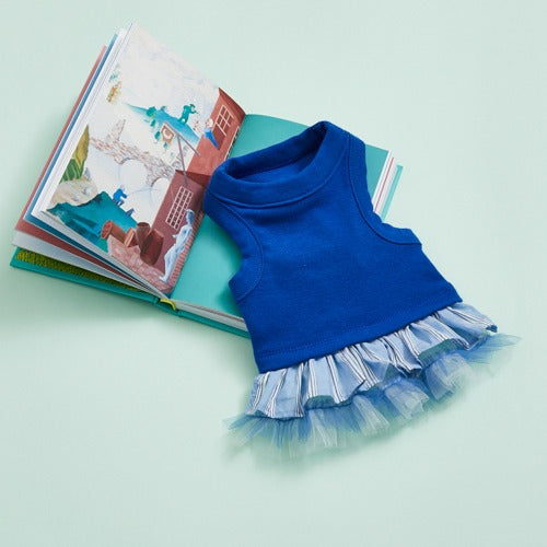 Louisdog (M) Princess Blue top