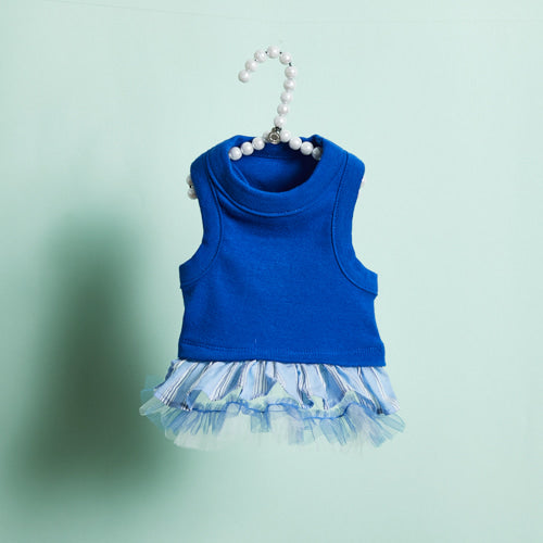 Louisdog (M) Princess Blue top