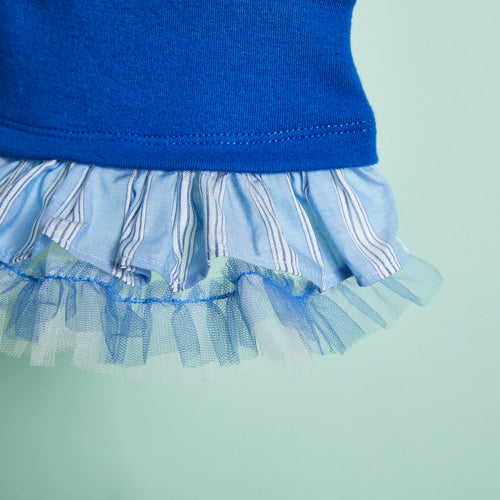 Louisdog (M) Princess Blue top
