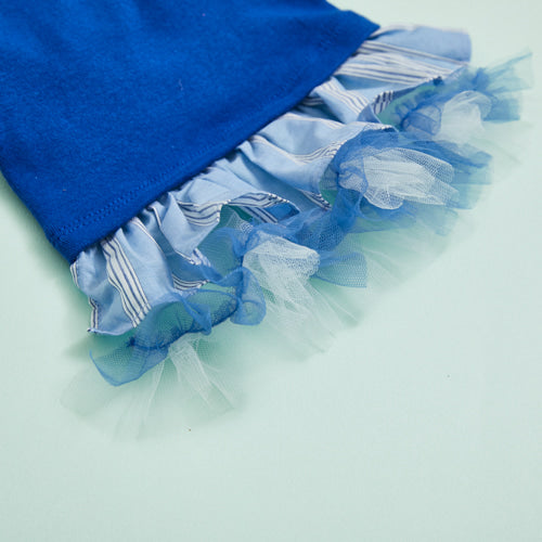 Louisdog (M) Princess Blue top