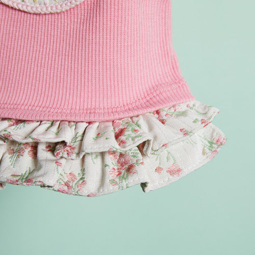 Louisdog (SM) Rose Pink top