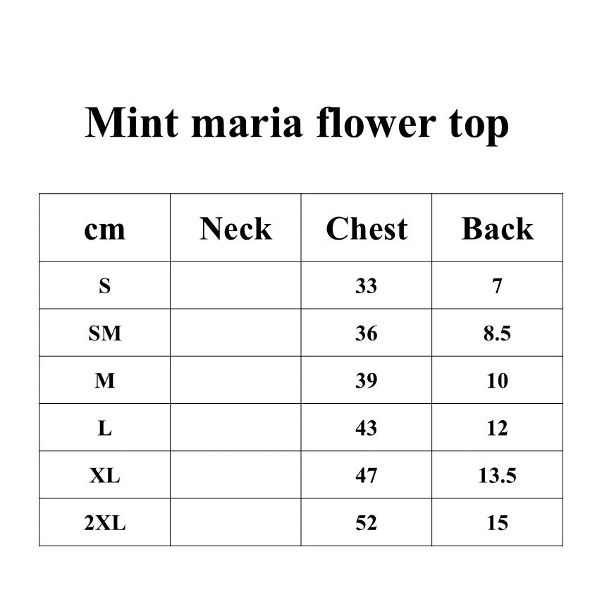 Lorelei Mint maria flower top