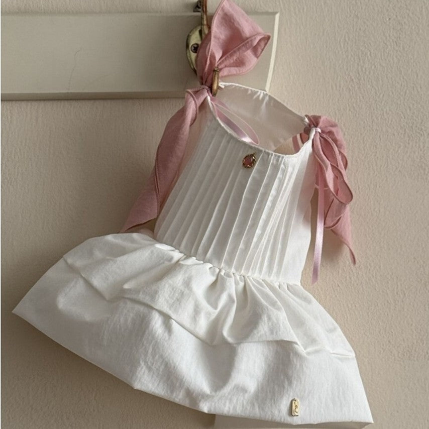 Lorelei White Pink Pollen dress