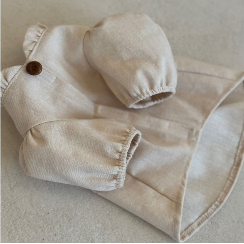 Lorelei Beige sophia puff blouse