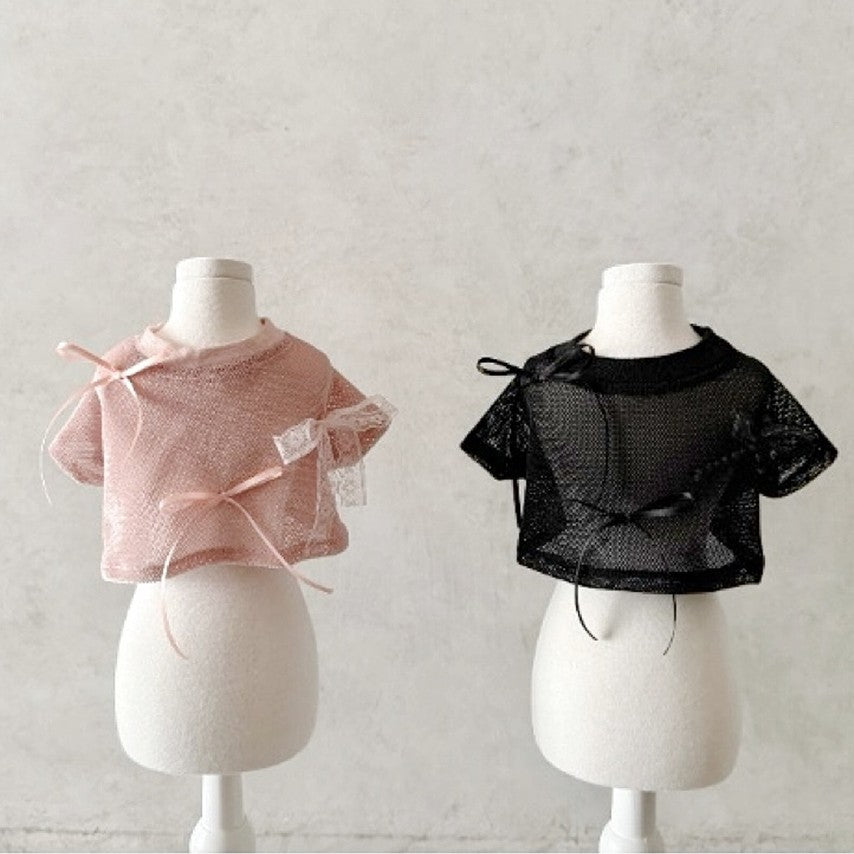 Velvet Mesh Top