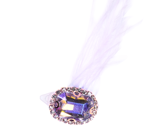 AMETHYST HALO clip bijoux