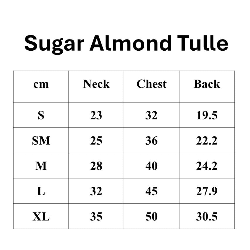 Sugar Almond Tulle TOP