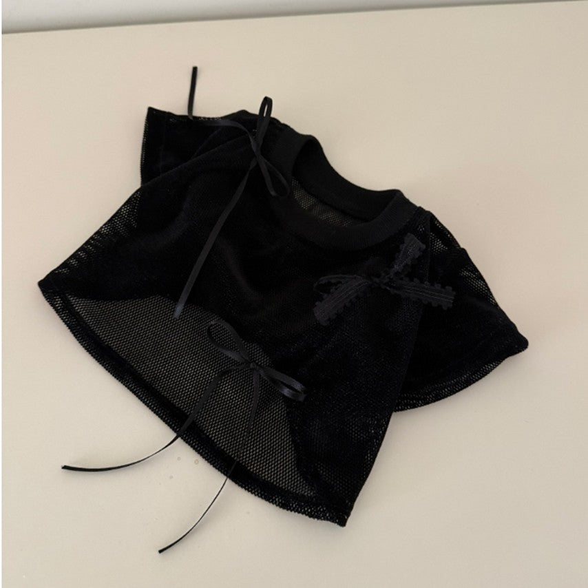 Velvet Mesh Top