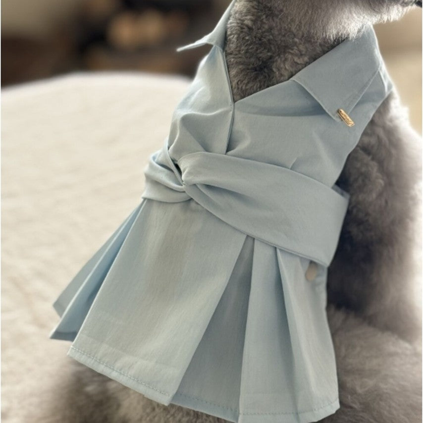 Blue Stripe Boni Twist Dress