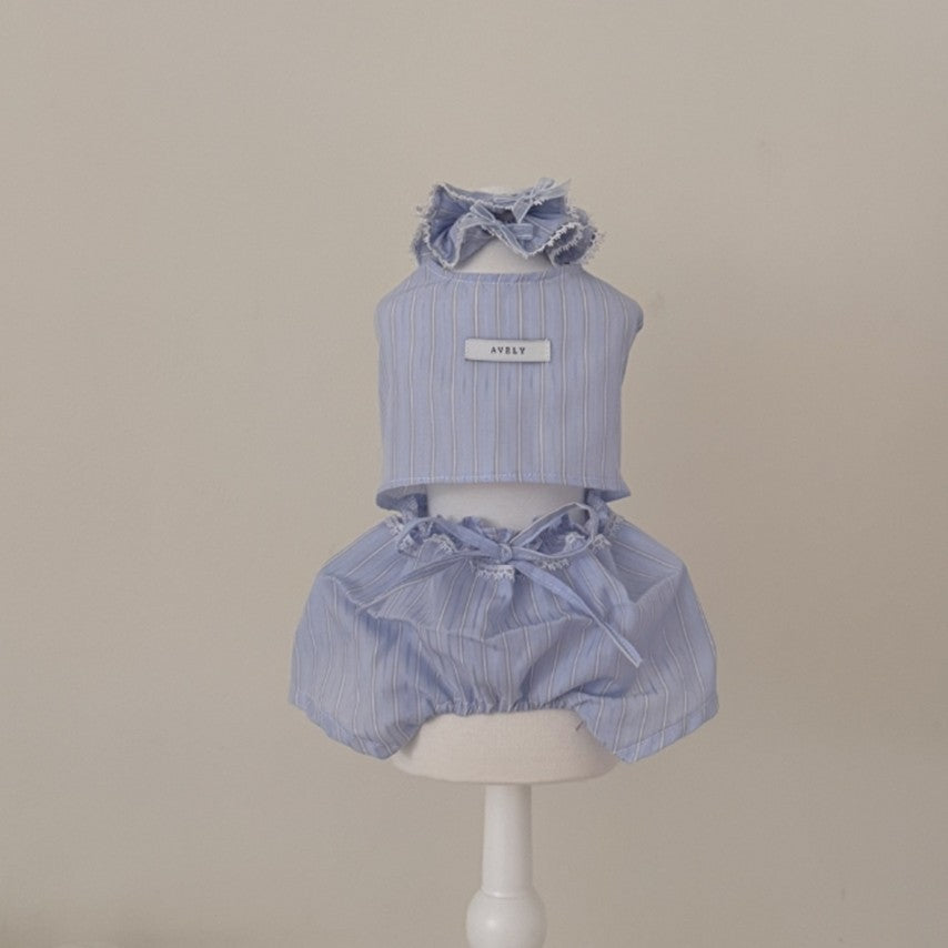 Blue Ciel Stripe Dress SK
