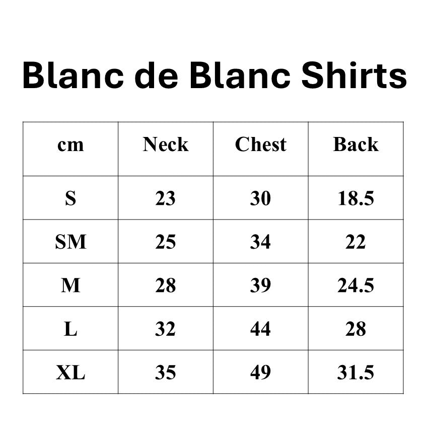 Blanc de Blanc Shirts