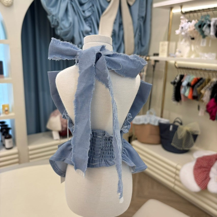 Avely (S)Light denim crop ops