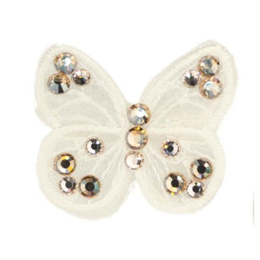 White Butterfly Clip Bijoux