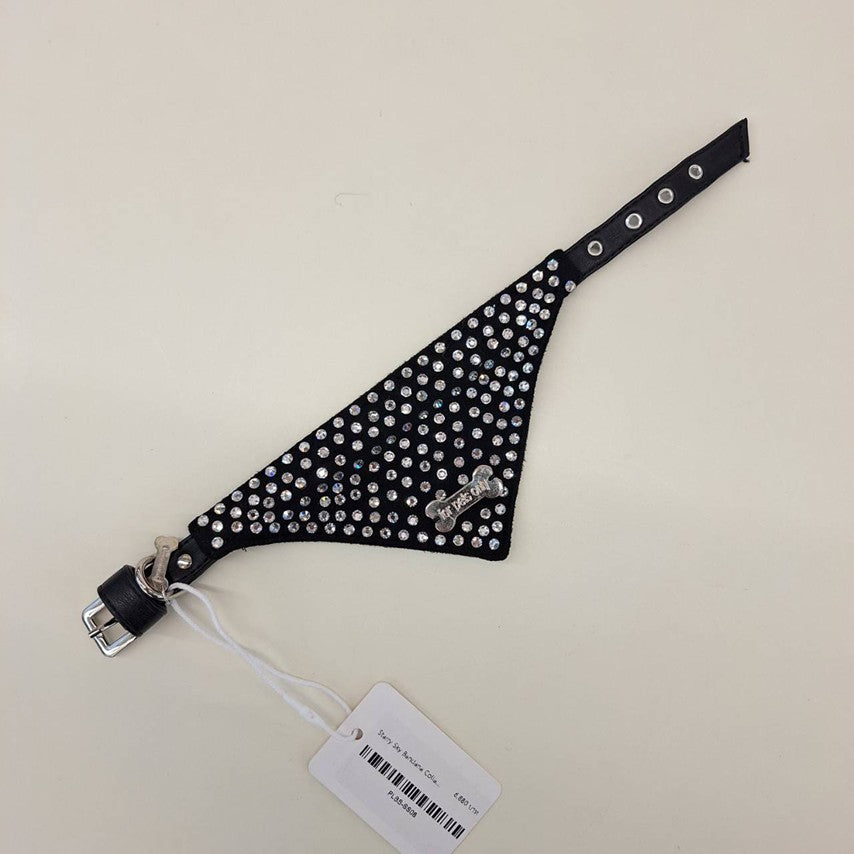 Starry Sky Bandana Collar Black