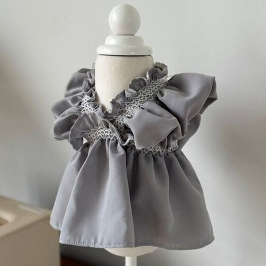 Lorelei Bluegray Bailey smocking dress