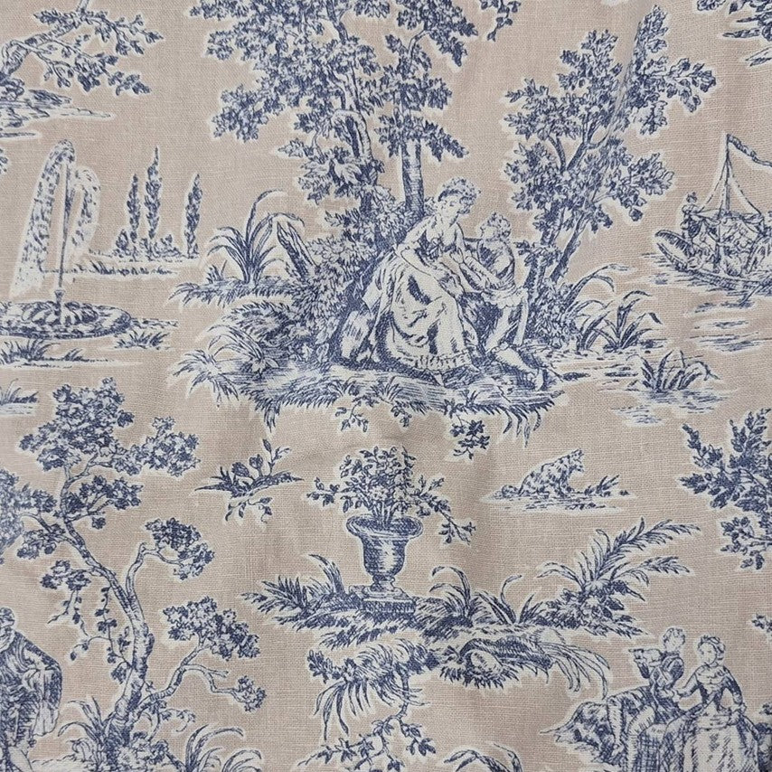 Beige-Blue Pillow