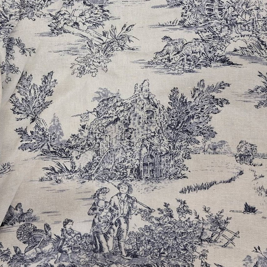 White-Navy Pillow