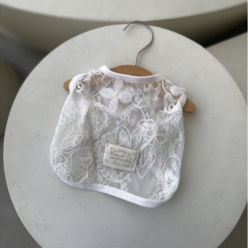 Avely (M) Italian lace see through tee