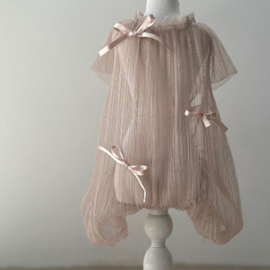 Avely (SM) Beige Ribbon Jumpsuit