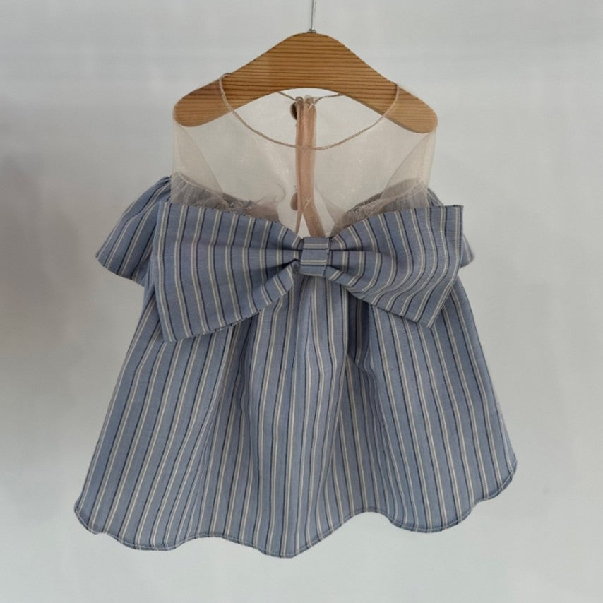 Avely Blue stripes dress