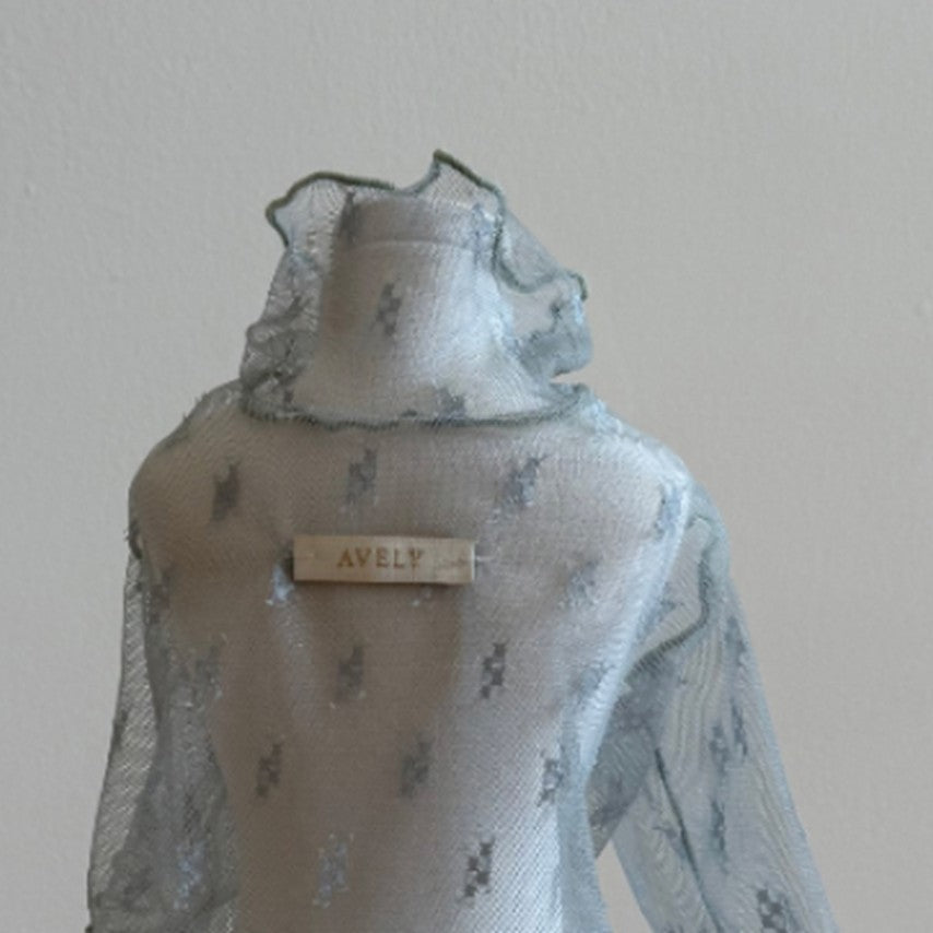 Avely Green net mesh tee