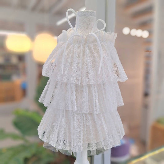 Avely White Layered Tutu Dress