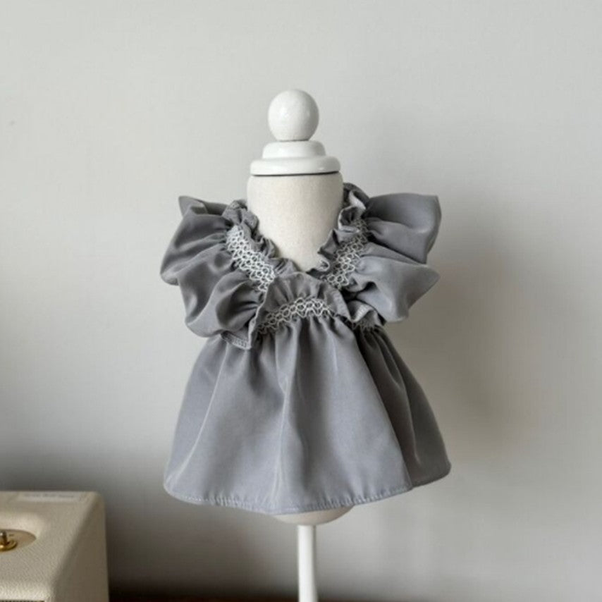Lorelei Bluegray Bailey smocking dress
