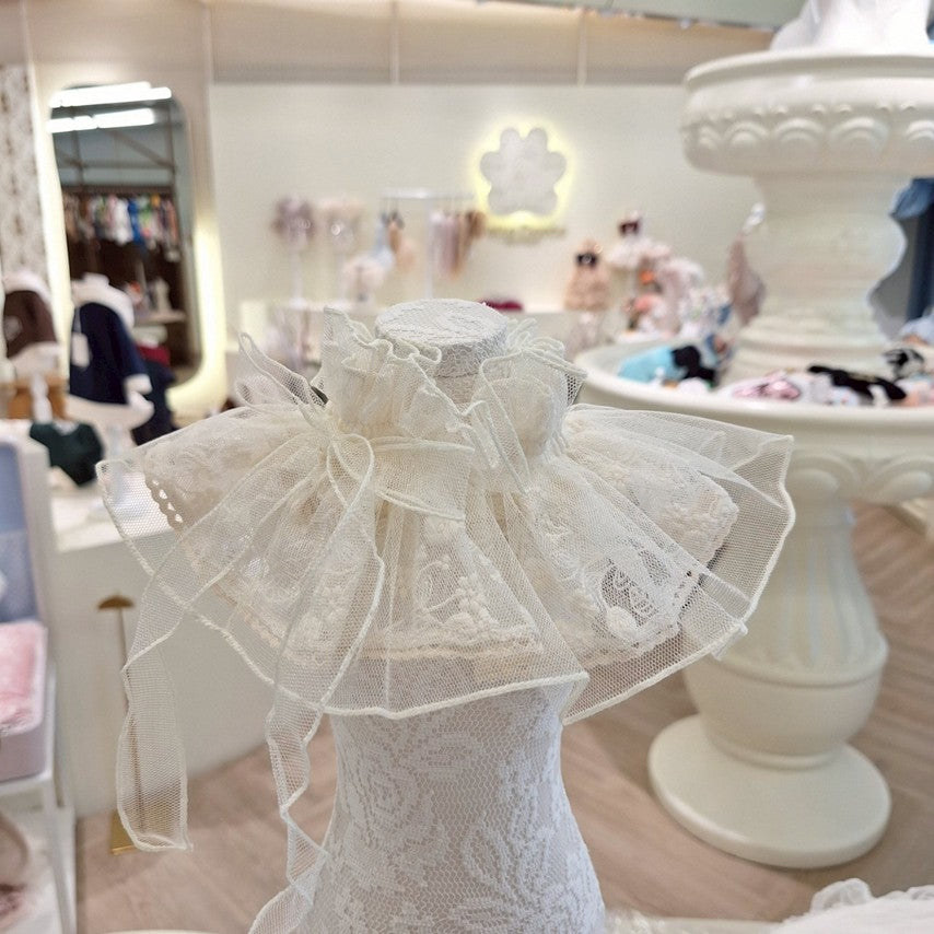 Avely (M) Lace ribbon scarf