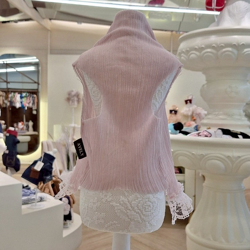 Avely Pink Pleated Dress