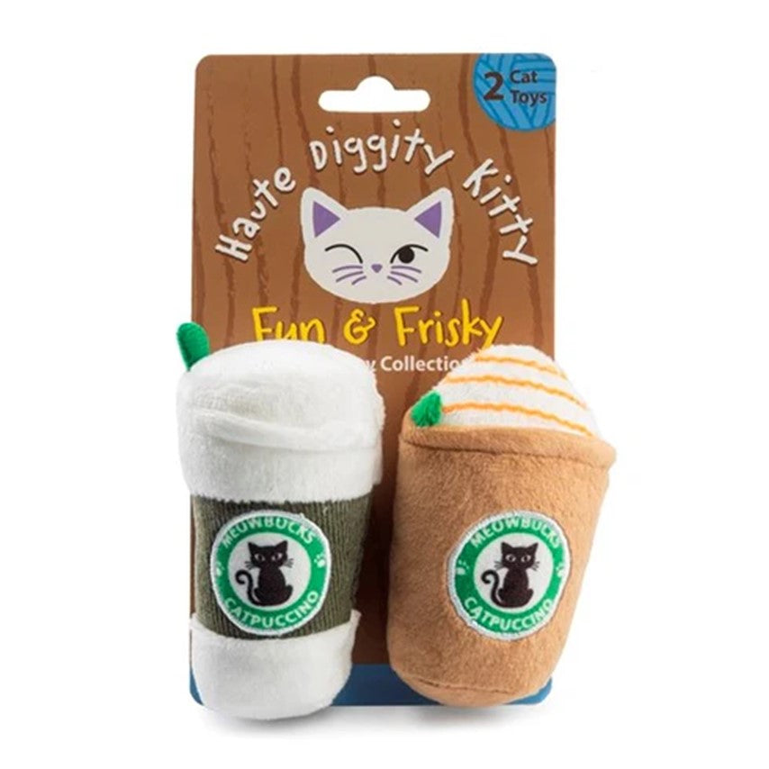 Meowbucks (2 coffee cups) Catnip Toys