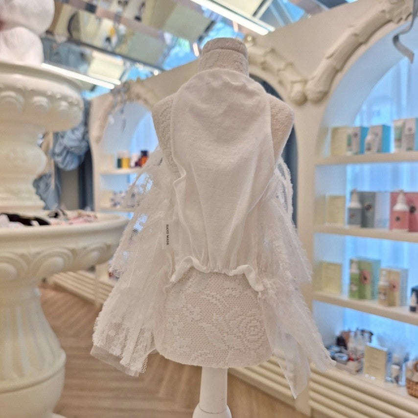 Avely White Layered Tutu Dress