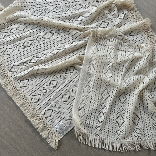 Avely Ivory Blanket (Free Size)