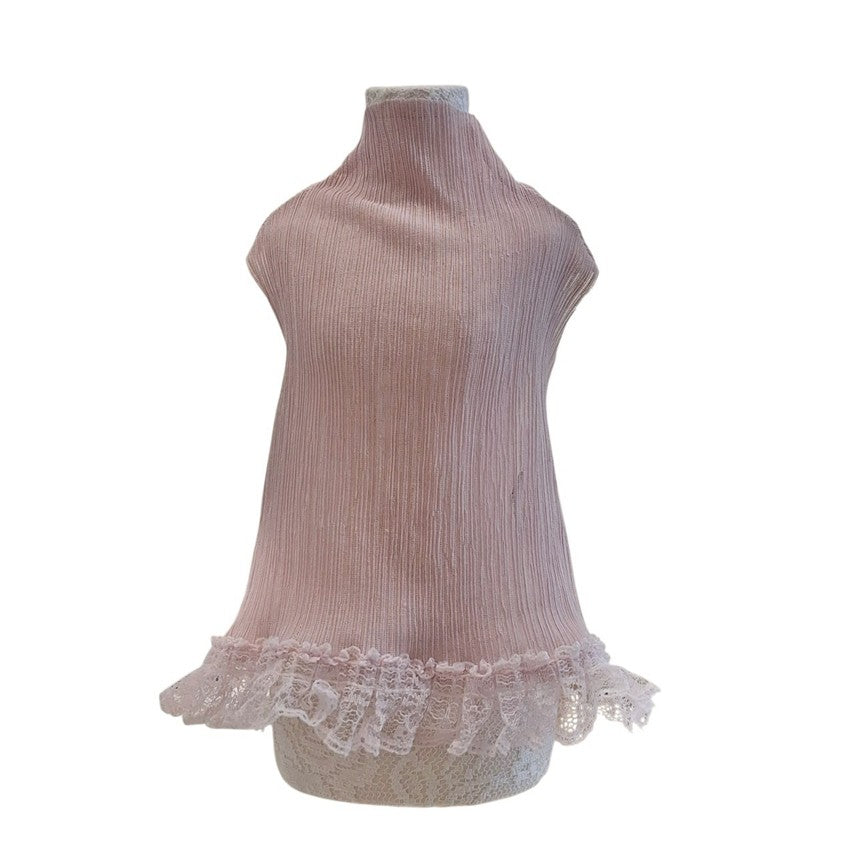 Avely Pink Pleated Dress