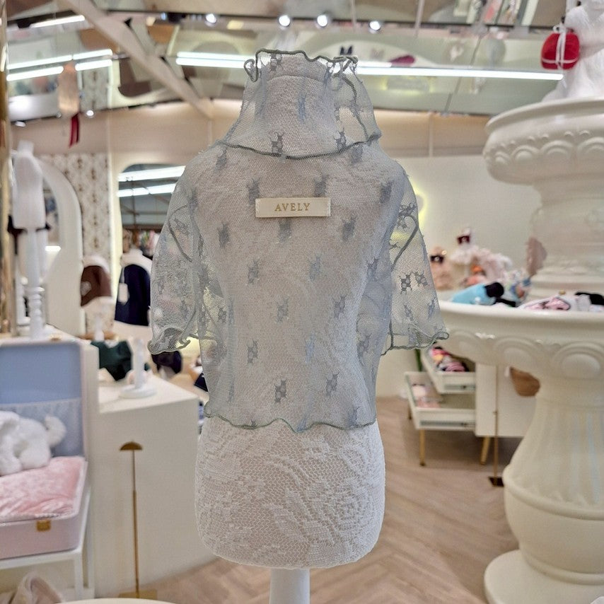 Avely Green net mesh tee