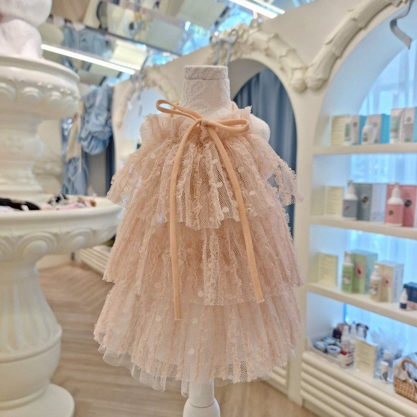 Avely (SM) Pink Layered Tutu Ruffle Dress