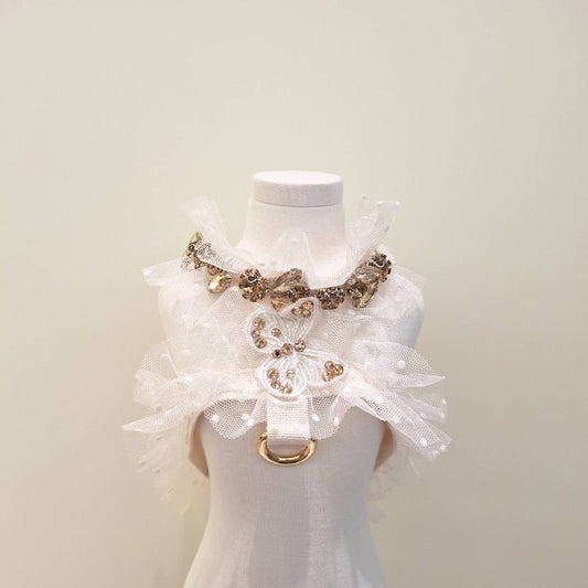 Dreamy butterfly white harness