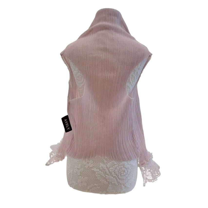 Avely Pink Pleated Dress